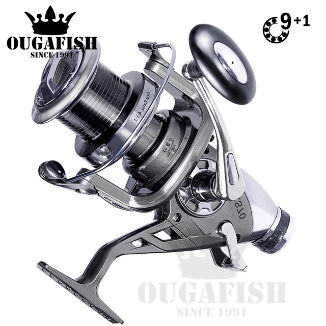 Molinete Spinning Fishing Reel 9+1BB Speed 5.2:1-4.1:1 Carretilha