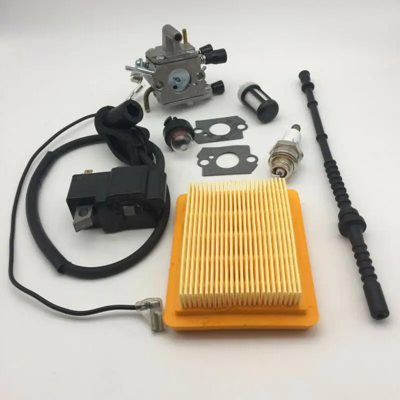 

Fuel hose Ignition Coil Kit Primer bulb For STIHL FS120 FS200 FS250 FS300 Carburetor Useful