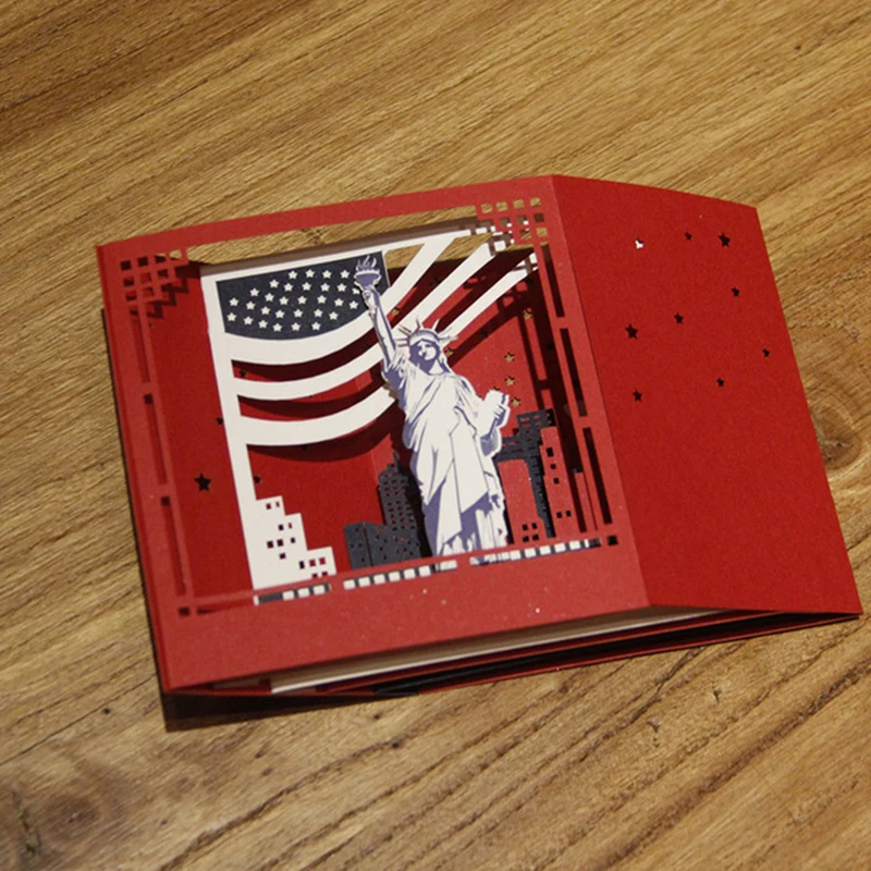  3D Pop Up New York Greeting Cards Christmas Birthday Valentine Invitation D08D - 4000357838357