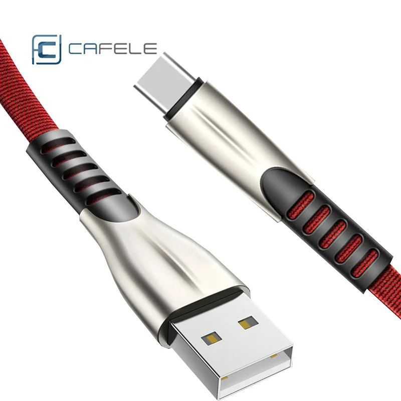 

Cafele 2.4A Type C USB Cable Fast Charging QC3.0 for Samsung Huawei Xiaomi Android Mobile Phone Charger Sync Type-C Data Cord
