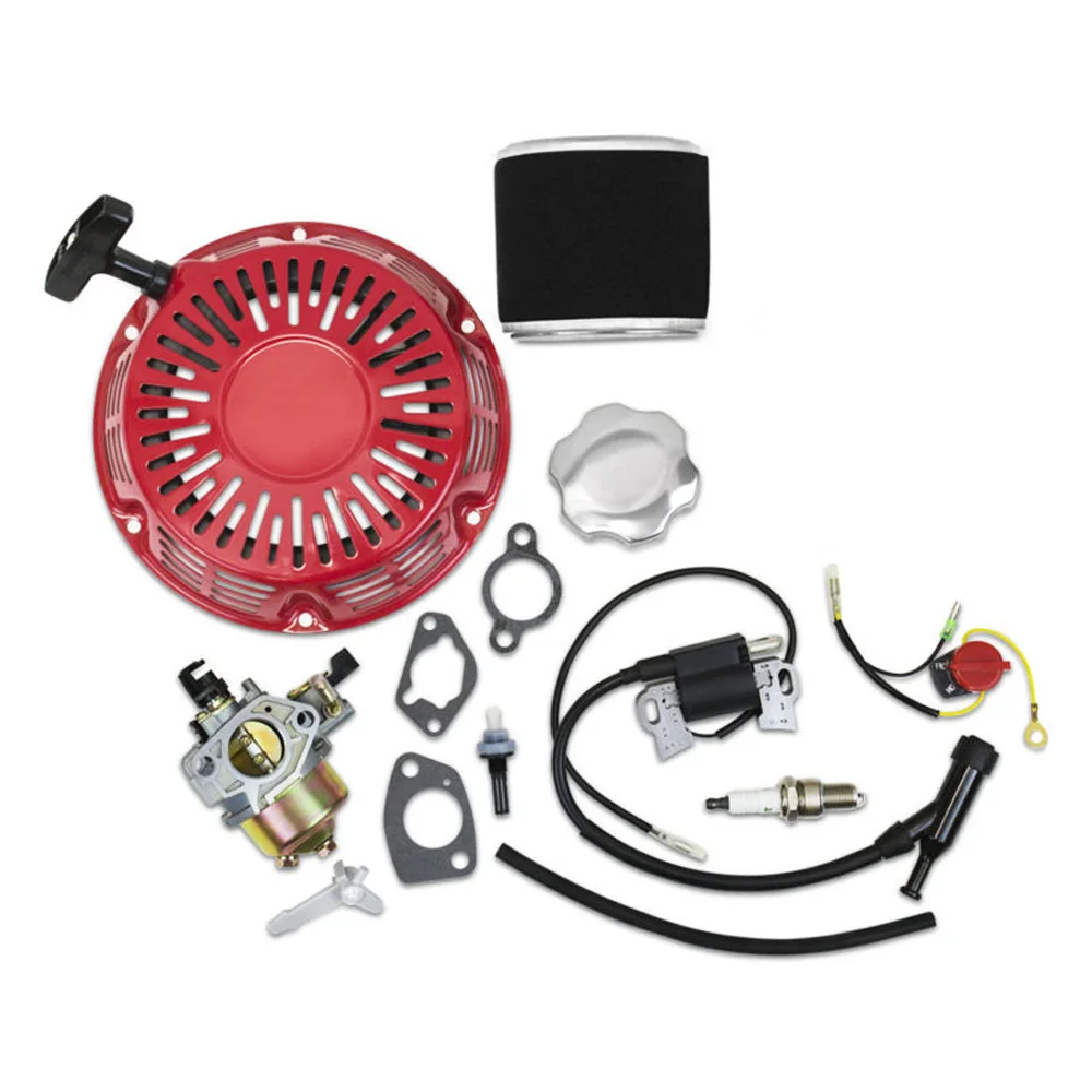 

Stent Recoil For Honda GX340 GX390 Carburetor Replacement Air Fuel filter Chromium cap Line Spark plug