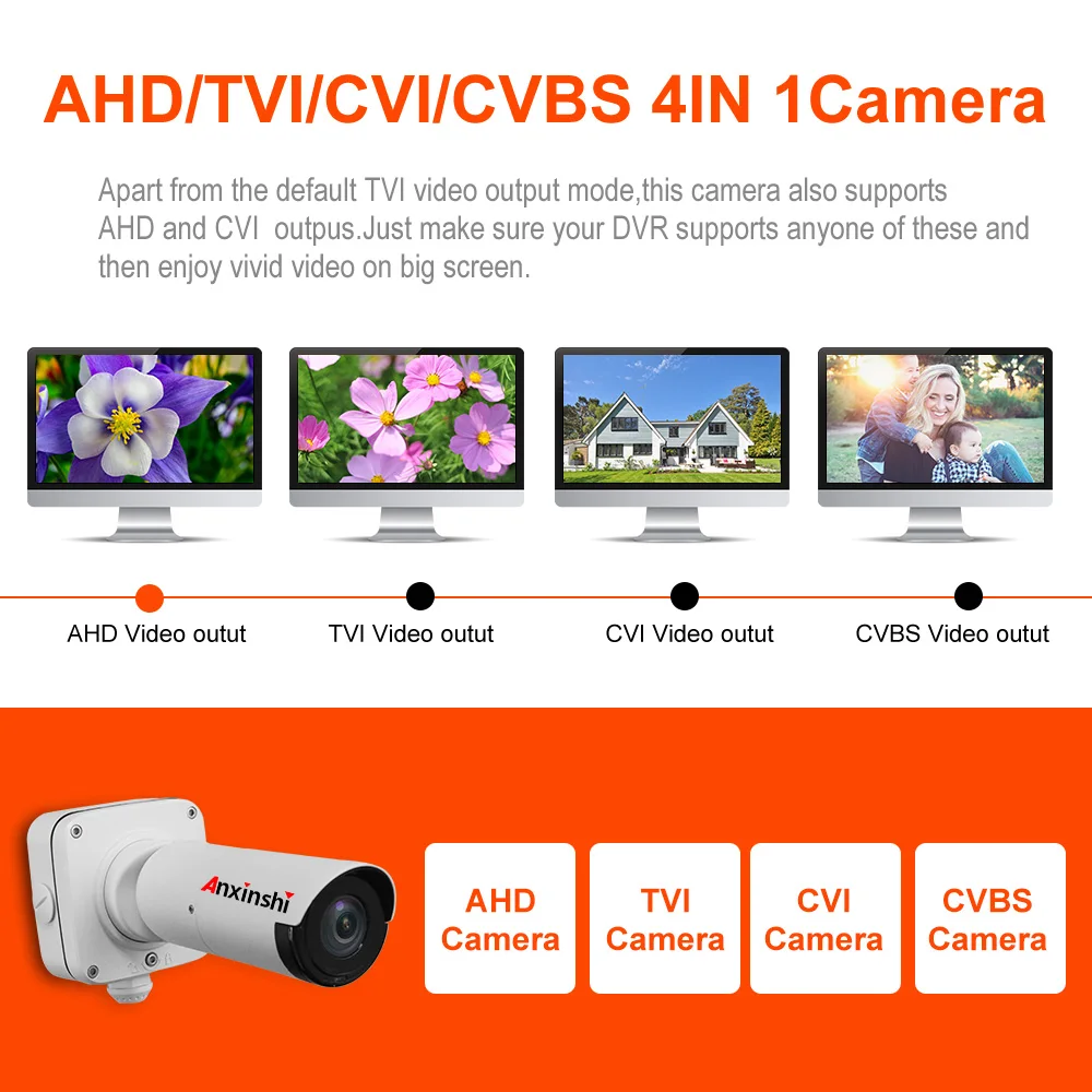 Starlight AHD камера 1080P Водонепроницаемая камера 2MP sony IMX291 IR 50 м ночного видения CCTV камера наружная камера безопасности металлическая IP66