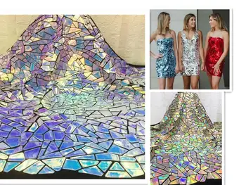 

African big Sequins Lace Fabrics discoloration High Quality French Lace Fabric Nigerian Velvet Lace Fabrics For Wedding Dress