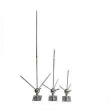 Латунь громоотвод для трезубца башня с электрический столб домашнее электрическое оборудование средства защиты от молний