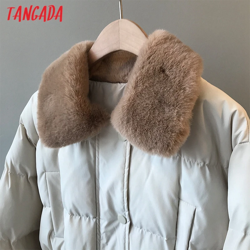 parkas grosso 2020 inverno manga comprida bolsos feminino quente casaco asf75