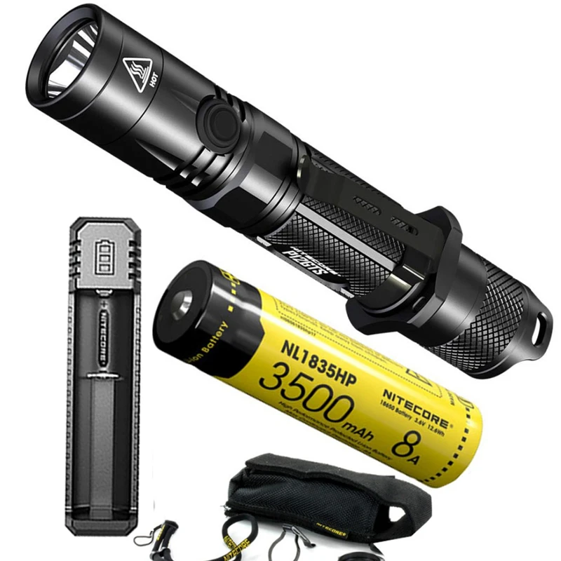 NITECORE P12GTS ручной тактический фонарь Cree XHP35 HD LED max 1800 люмен луч бросок 226 метров