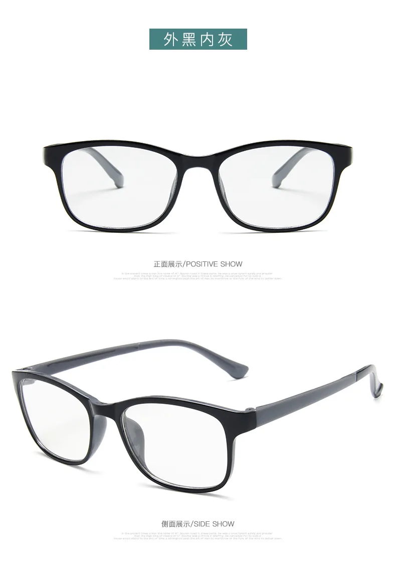 Винтажные очки мужские черные овальные круглые очки оправа женские брендовые дизайнерские ретро круглые очки прозрачные линзы UV400 - Цвет оправы: 5