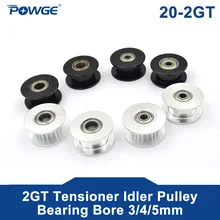 Idler Pulley Bearing Synchronous-Wheel Timing-Belt-Width 2GT Bore GT2 20-Teeth POWGE