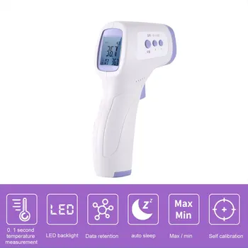 

Infrared Forehead Body Thermometer Baby Adult Digital Thermometer Gun Non-contact Body Temperature Measurement Meter CK-T1503