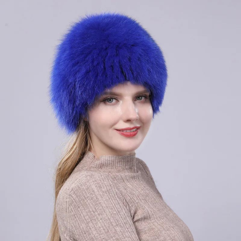 Новинка,, женская зимняя шапка с лисой, шапка-ведро, женская шапка, Sombrero Mujer, Модный женский берет для отдыха