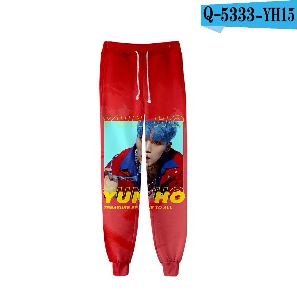 ATEEZ 3D штаны с рисунком высококачественные спортивные штаны лосины популярный тренд удобные повседневные штаны harajuku оригинального дизайна - Цвет: As shown