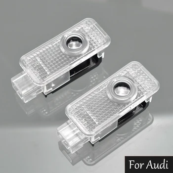 

2Pcs LED Car Door Light Projector For Audi A4 B7 B8 A5 8T A6 C6 C5 C7 A7 A8 D3 D4 Q3 8U Q5 8R Q7 A1 A3 8V SQ5 RS S line Quattro