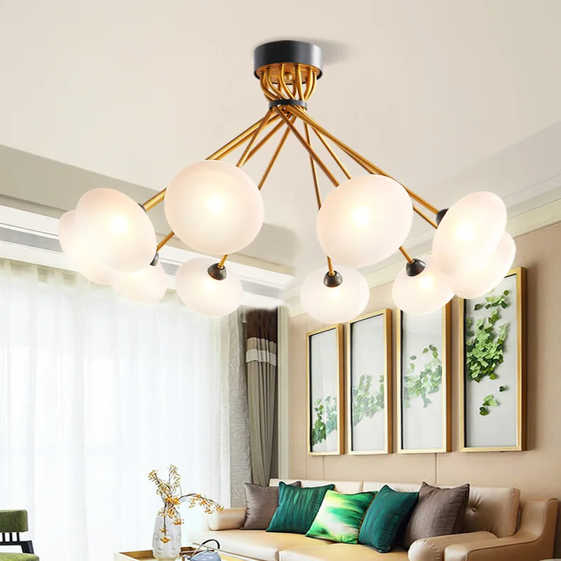 

Post Modern A Living Room Lamp Led Glass Attract Top Light Concise Atmosphere Bedroom Lamp Originality Personality Hong Kong