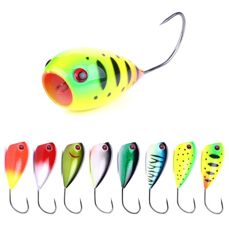  1pc 8cm 13g Floating Popper egg Hard Bait Fishing Lure Crank Bait Artificial Swim Bait Wobblers Fis