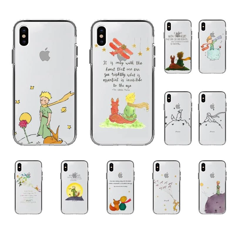 iphone 13 pro max clear case Cartoon king The Little Prince earth space fox Phone Case for iphone 13 11 12 pro XS MAX 8 7 6 6S Plus X 5S SE 2020 XR case apple iphone 13 pro max case