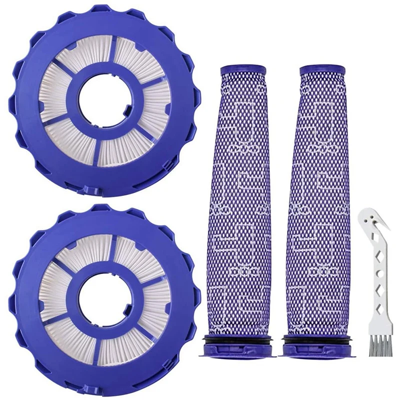 2 HEPA Post Motor Filters+2 Pre Motor Filters Replacement for Dyson