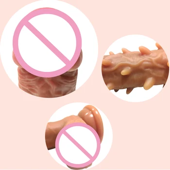 Realistic Big Dildo with spikes Flexible Penis Dick Cock with Suction Cup Erotic Products Sex Toys for Woman Adult Masturbation 3