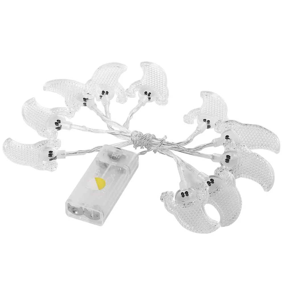 Garden Decoration String Lights 10 LEDs Clear Ghost Fairy String Light for Outdoor Halloween Thanksgiving Party Christmas