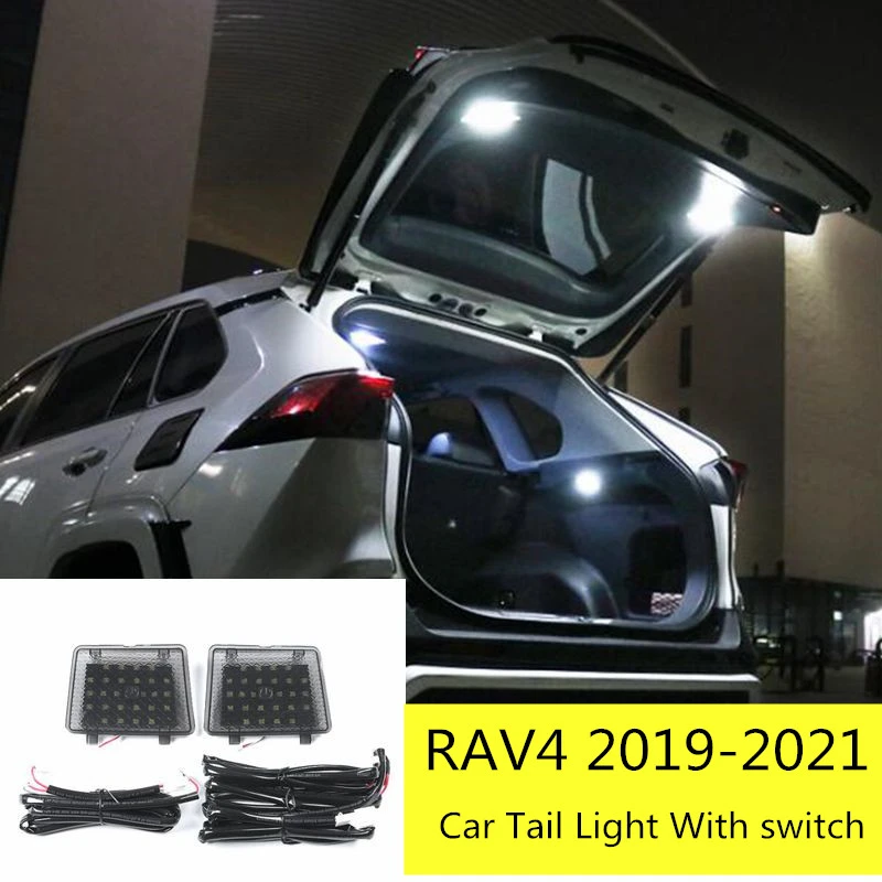 For Toyota Rav4 2019 2020 5th Led Car Tail Light Trunk Light Tailgate Lamp Suitcase Light car headlight bulbs