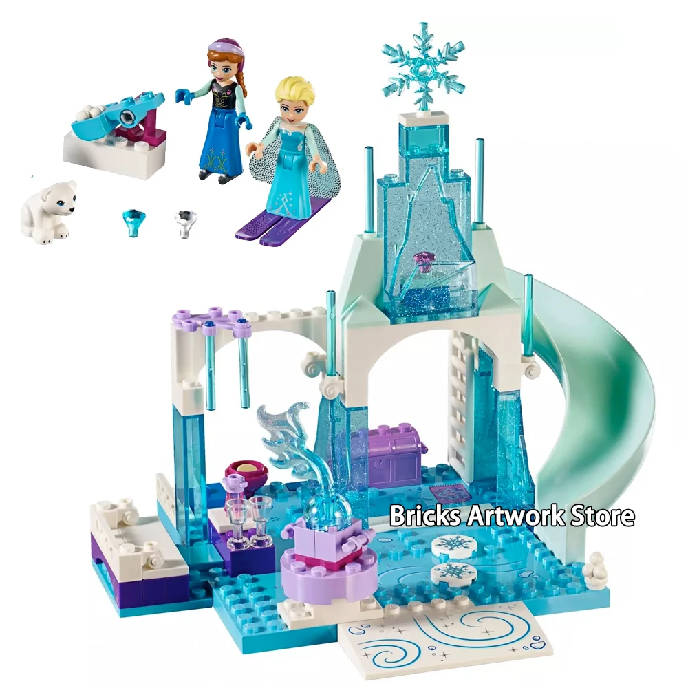 

Fit Friends Series 10736 The Anna And Elsa's ICE Playground Movies Set Building Block Toys kids Girls Gifts 100pcs Bela 10665