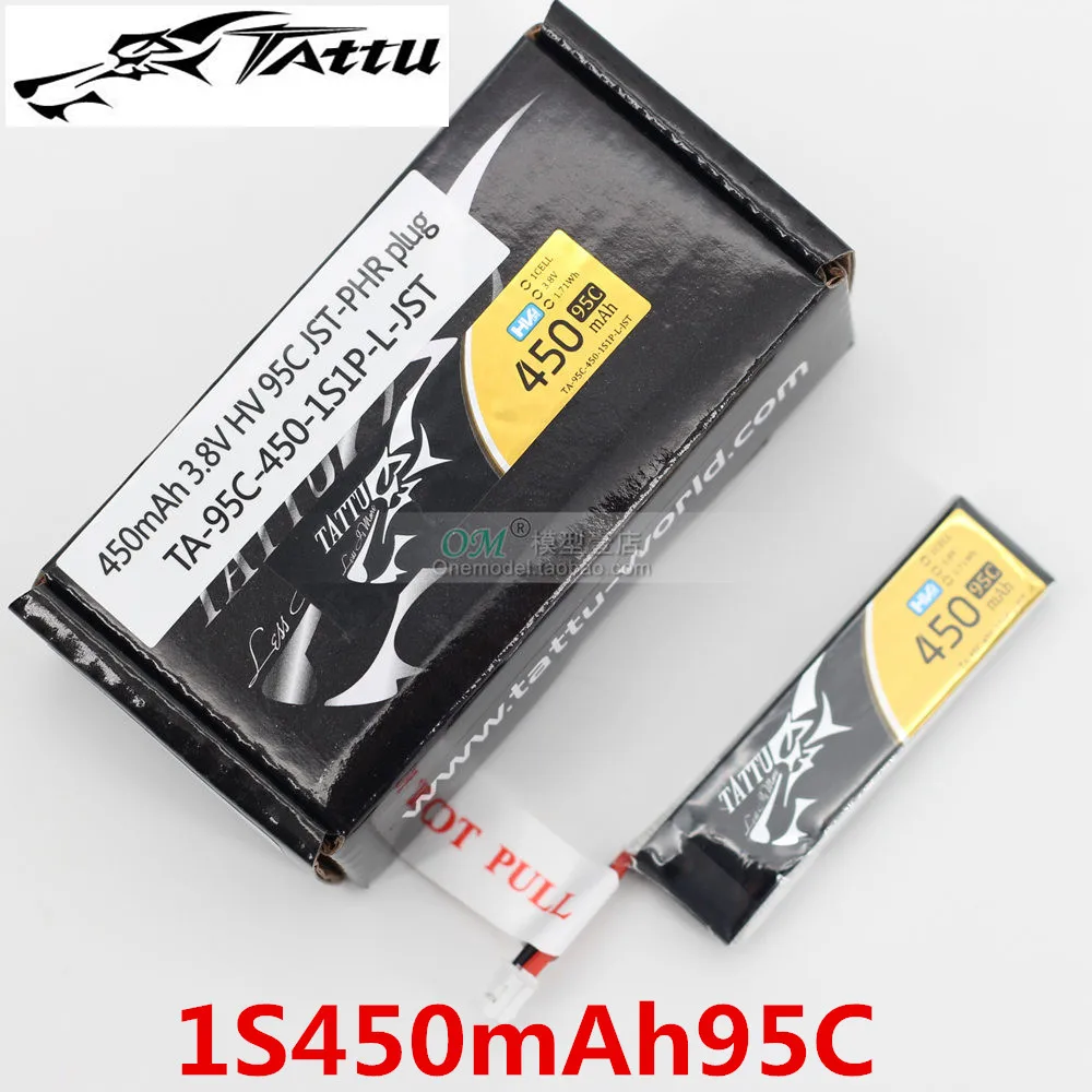 D./ оригинальный Ace литий полимерный аккумулятор Tattu 3 8 V /1S450mAh95C RC с разъемом PH2.0 для