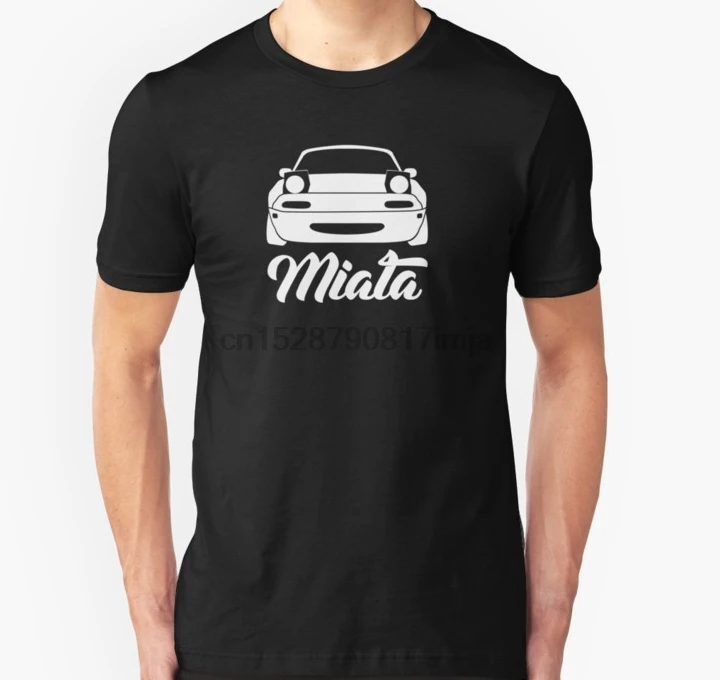 Men tshirt Mazda Miata NA MX 5 Silhouette White Unisex T Shirt women T-Shirt tees top |