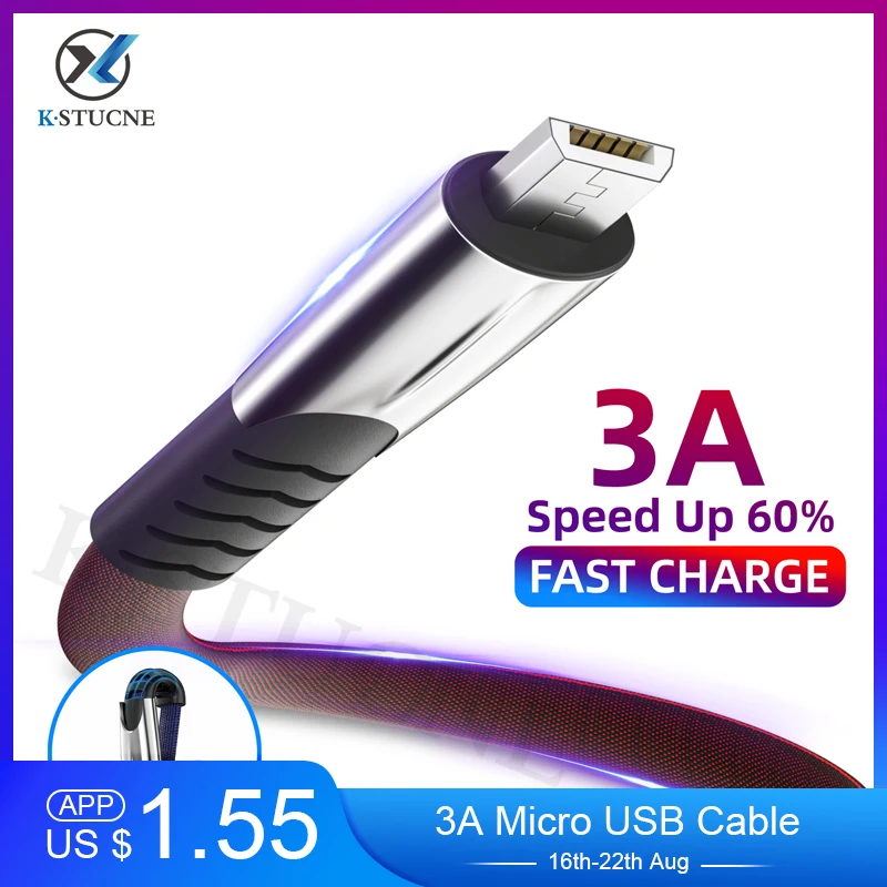 Micro USB кабель 3A Быстрая зарядка зарядное устройство для Xiaomi samsung Galaxy S7 S6 J7 Edge Note 5 LG Xbox PS4 Android USB кабель для передачи данных телефона