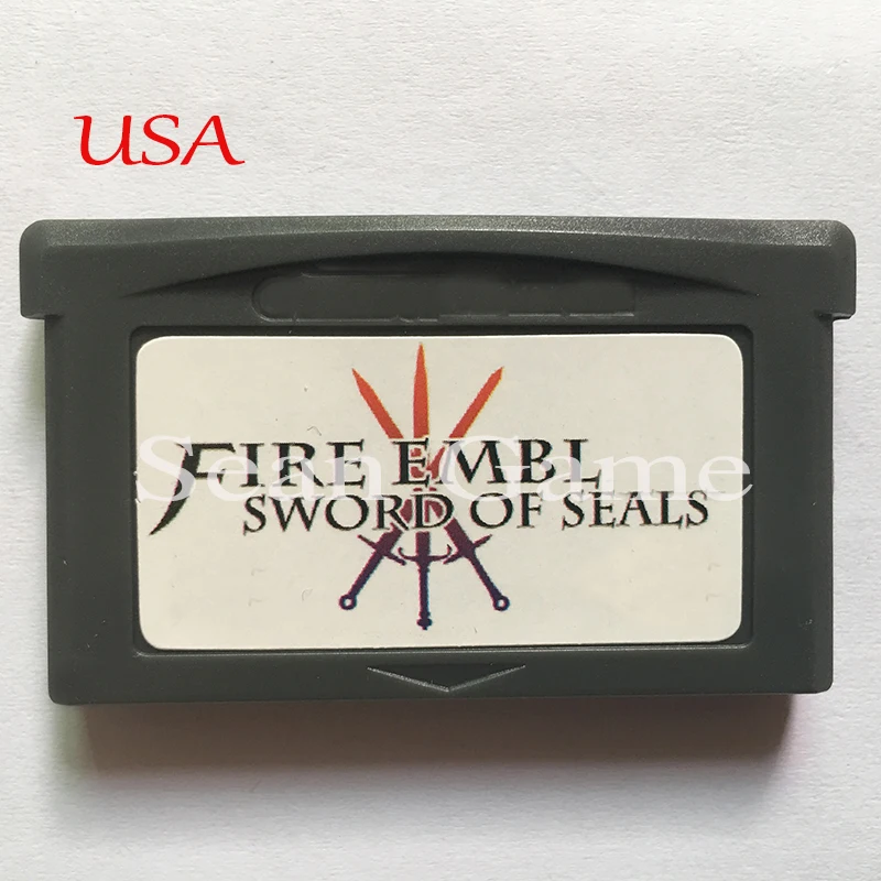 32 Bit USA видео игровая карта-картридж пилот/двойной дракон/минеральный город/двойной пакет/Волшебный отдых/черепахи 3/огненная эмблема версия - Цвет: Sword of Seals
