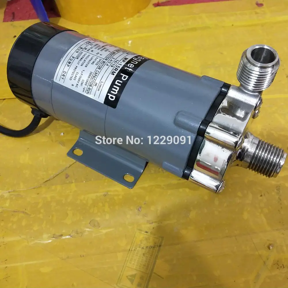 110V 220V Магнитный Водяной насос 1/" порт MP-15R пищевой 304 из нержавеющей стали пивоварения