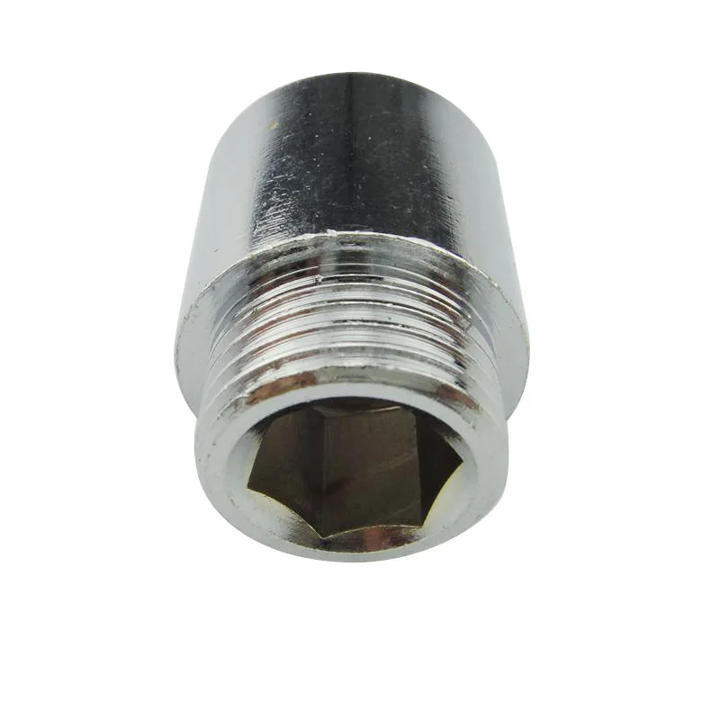 4-Points Lengthen Hexagon Socket inside And outside the Wire Straight Connector Extension Joint Copper Material Appearance Elect
