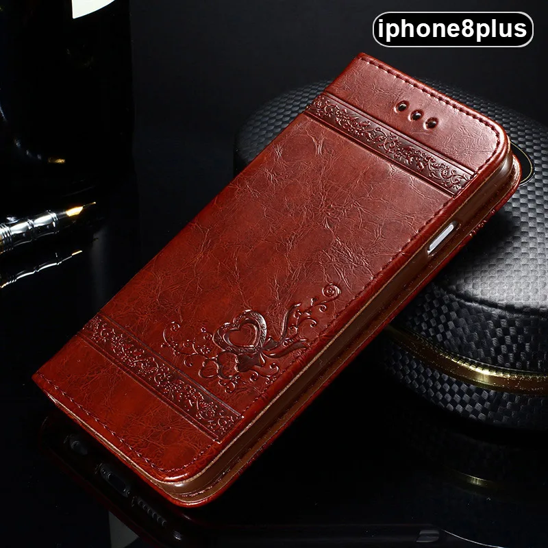 iPhone 8 Plus Новинка, распродажа, чехол для телефона из искусственной кожи, флип-бумажник для карт, Модный чехол для iPhone6s 7 8 Plus X - Цвет: iPhone 8 Plus