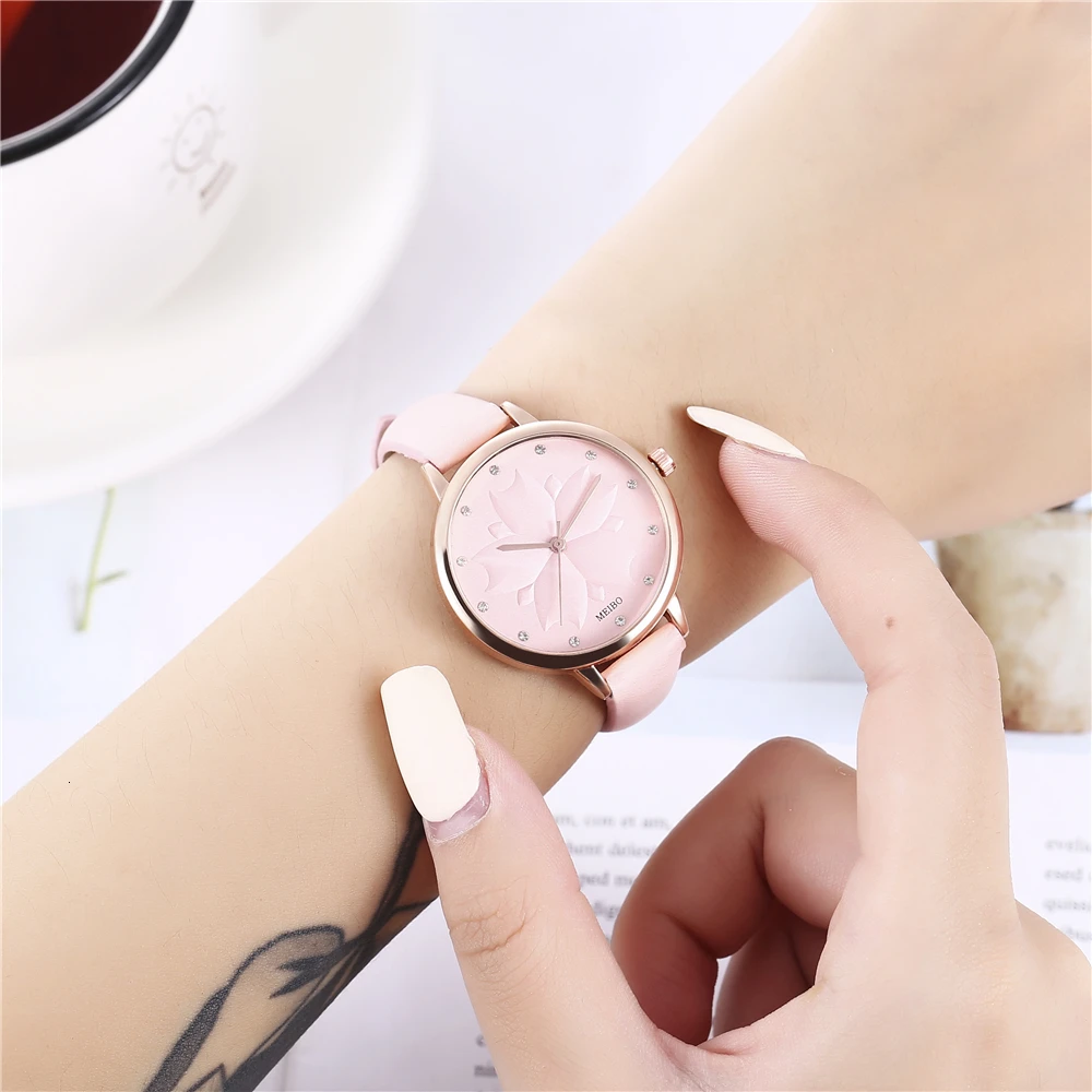 Новые стильные минималистичные кожаные часы для женщин простое черное платье в стиле кэжуал кварцевые часы женские наручные часы подарок Reloj Mujer