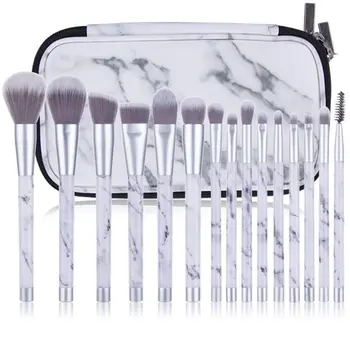 

15 PCs Makeup Brushes Set Powder Foundation Eyeshadow Blush Make Up Brush Set Soft Man-made Fiber Hair Cosmetic Beauty Tool