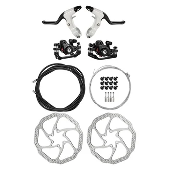 

Road Bicycle Bike Front / Rear Disc Brake Lever Set & Brake Line Line Sleeve