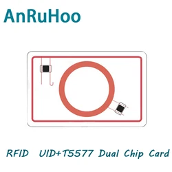 5/10pcs Rfid Dual Frequency Chip Smart Card Uid Rewritable Key 125khz T5577 Copy Clone Copier Badge 13.56mhz Duplicator Token