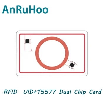 Rfid 듀얼 주파수 칩 스마트 카드 Uid 재기록 가능 키, 복제 복사기 배지, 13.56mhz 복사기 토큰, 125khz T5577, 5 PCs, 10PCs