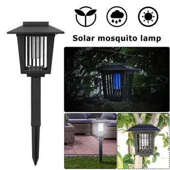 

Outdoor Garden Mosquito Repellent Solar Powered LED Light Anti Mosquito Pest Bug Zapper Insect Killer Lamp Garden Lawn light