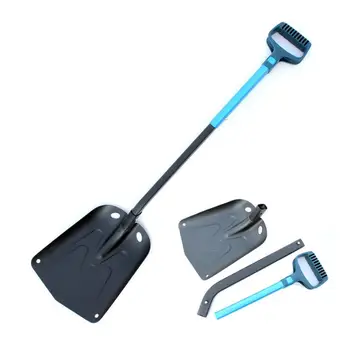 

Aluminum light snow shovel for car emergency, detachable snow shovel, blue
