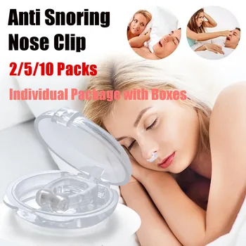

2/5/10packs Anti Snoring Device Silicone Magnetic Snore Stopper Nose Breathing Non Snoring Solution Aid Antisnoring For Sleeping