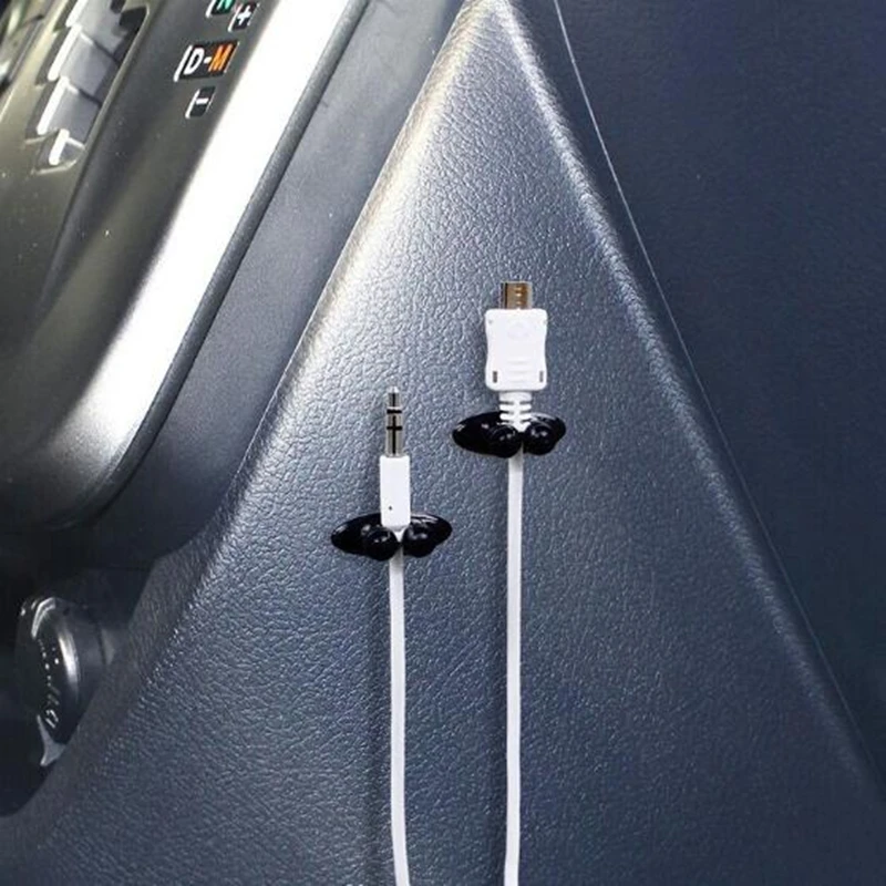 Автомобильная проводка с зажимом USB кабель с фиксированным зажимом держатель для зарядного кабеля клей авто зарядное устройство линия застежка USB кабель зажим для галстука фиксатор