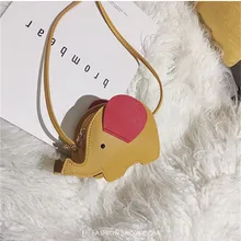 Милые сумки для девочек, 3D мультяшная сумка со слоном, детские сумки-мессенджеры через плечо, Детский кошелек, мини-сумка, сумки для денег, кошелек для монет