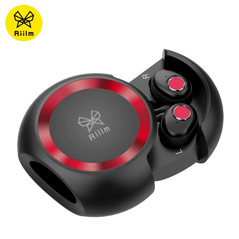 TWS наушники Riilm T580 уникальный чехол для подзарядки Bluetooth бас стереонаушники 5 0
