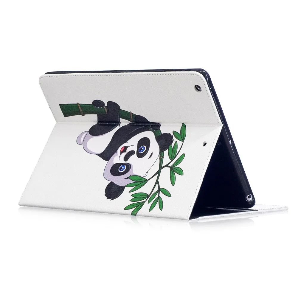 Модный кожаный чехол с принтом милой панды и совы для Apple ipad air stand wallet, мягкий чехол для Apple ipad 5, откидной Чехол