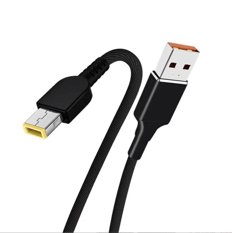 1.8M 65W Usb Pd Maschio A Quadrato Sottile Punta Laptop Cavo Di Alimentazione Per Ricarica For-Lenovo Thinkpad E440 E450 E550 E560 T430 T440S