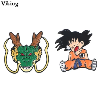 

20pcs/lot Dragon Ball Badges Enamel Brooches Metal Pins For Backpacks Hat Collar Anime Tie Pins Gift for Anime Lovers G0832