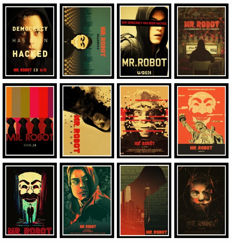 Идеальный плакат из фильма JL настенные наклейки Мистер робот винтажные плакаты