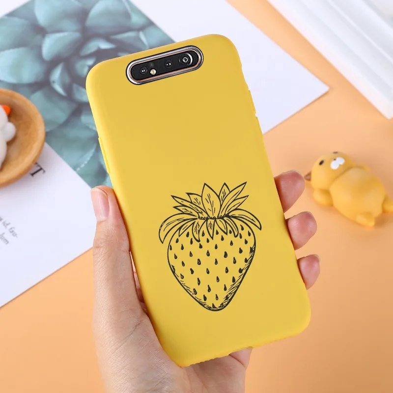 Yello ТПУ чехол для samsung Galaxy A80 силиконовый милый для samsung задняя крышка A 80 A805F A50 A70 A10 A20 A10S A40 протектор черный