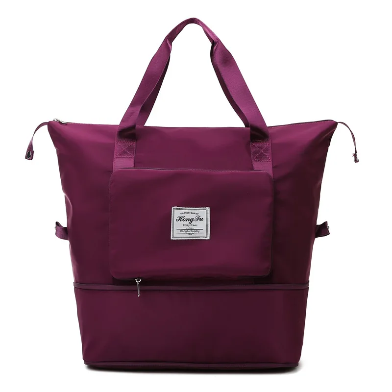 

Foldable Large Capacity Storage Folding Bag Travel Bags Tote Carry On Luggage Handbag Waterproof Duffel Women Shoulder Bags