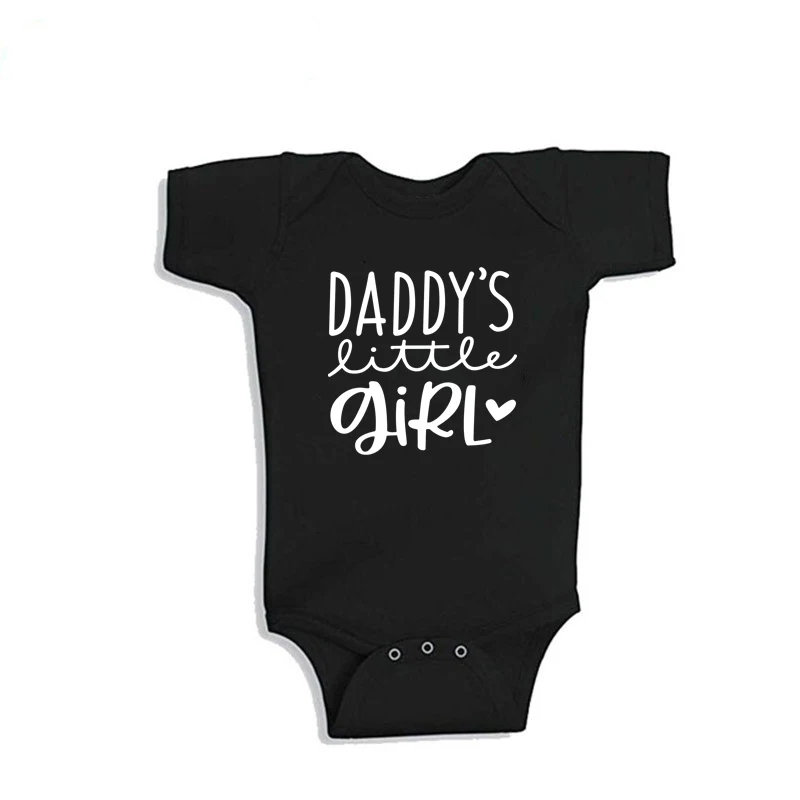 1Pc Daddy and Me Family Matching Clothes Daddy and Daddy's little Girl Tshirt Father Daughter Shirts Dad Daughter Girls Clothes 5