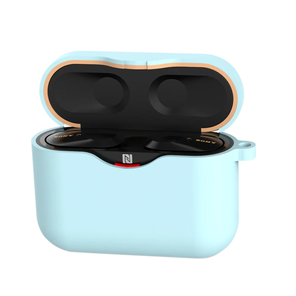wathet Мягкий наушник, чехол для sony WF-1000XM3, мягкая bluetooth-гарнитура, чехол для хранения наушников, чехол для зарядки, чехол для sony WF-1000XM3 - Цвет: wathet
